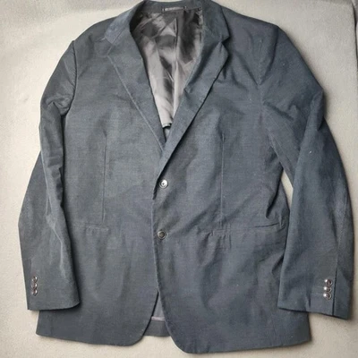 Blazer Theory Para Hombres 46 Negro Pana Elastizado Chaqueta Calce Ajustado KRISH H FLCS Moderno Foto 1 de 4