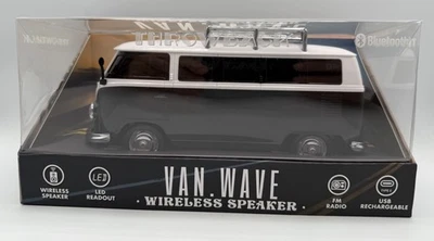 Throwback Volkswagen Type Van Bluetooth Speaker LED Headlights Wireless FM USB - Image 1 of 4