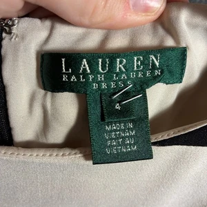 lauren ralph lauren women dress 4 blue nautical preppy minimalist old money - Picture 1 of 6