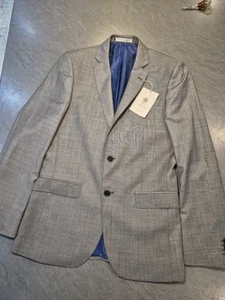 Alexandre of England Anzugjacke Tailored Fit Wolle, Grau Größe 40 S Neu mit Etikett - Bild 1 von 4