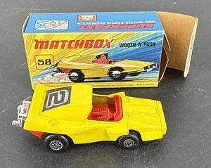 Matchbox Lesney Superfast No.58 Woosh-N-Push with Box 1972 Super Nice Shape - Picture 1 of 7