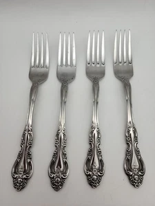 Vintage Imperial Chalmette Tafelgabeln 4er Set Edelstahl Korea - Bild 1 von 4