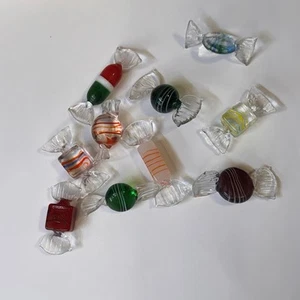Lot (9) Vintage Lillian Vernon Art Glass Candy Pieces - Picture 1 of 8