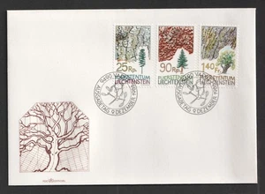 1986 Liechtenstein Tree Park FDC. Vaduz First Day Cover - Picture 1 of 1