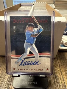 XAVIER ISAAC RC 2025 Boys of Summer American Glory Auto 43/49 Rays 🔥🔥🔥 - Picture 1 of 3