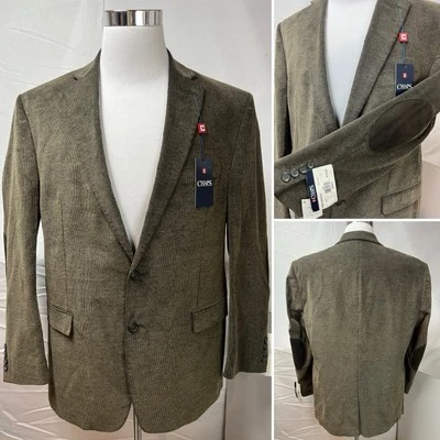 Blazer Abrigo Deportivo Chaps Ralph Lauren Nuevo con Etiquetas $175 Para Hombre 46R Pana Parche en el Codo Foto 1 de 4