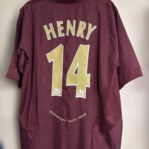 Thierry Henry Nike Arsenal 2005/06 Highbury Final Season O2 #14 Trikot Gr. XL - Bild 1 von 4