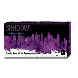 SHD936 Shadow 6 Mil -Free Nitrile Exam Gloves, , Black, Large, Box of 100 - Picture 1 of 8
