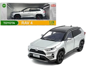 Toyota RAV4 2019 Rav4 híbrido escala 1/24 modelo diecast de MiJo - plateado con caja - Imagen 1 de 14