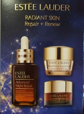ESTEE LAUDER-REPARACIÓN PIEL RADIANTE + RENOVAR 3 PIEZAS SET DE REGALO-EN CAJA nuevo  Foto 1 de 2