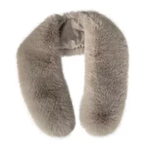 Women's Faux Fur Collar shawl Scarf for Winter Neck Warmer Scarf Wrap Like Re... - Picture 1 of 7