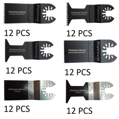 Juego de 72 piezas universal oscilante multiherramienta hoja de sierra bi metal madera metal cortador de metal Foto 1 de 4