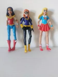 DC Super Hero Girls X3 2015 6” Tall DC Action Figures Mattel - Picture 1 of 2