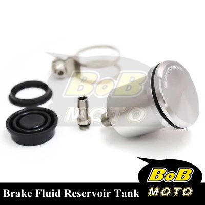 Tanque de depósito de líquido de frenos trasero CNC Silver Racing para Suzuki SV 1000 S 2003-2007 Foto 1 de 4