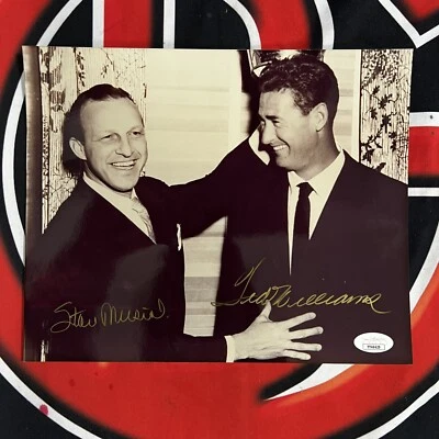 Stan Musial & Ted Williams Autographed 8x10 Photo Signed JSA Certified COA  - Image 1 of 4