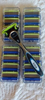 16 cartuchos sensibles de cuchillas de afeitar Schick Hydro 5 + 1 afeitadora de metal Hydro 5 nueva  Foto 1 de 4