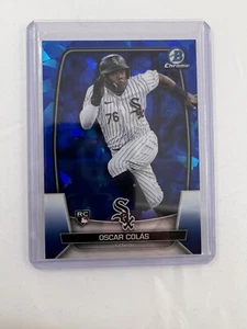 2023 Bowman Base zaffiro cromato Rookie RC #20 Oscar Colas Chicago White Sox - Foto 1 di 2