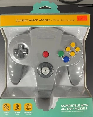 Tomee N64 Classic Wired Controller-Grey  - Image 1 of 2