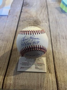 Fred Lynn signed ROMLB w/5 Inscriptions Career Highlights + JSA. Red Sox Angels - Picture 1 of 3