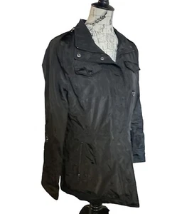 Michael kors womens black windbreaker jacket medium - Picture 1 of 7