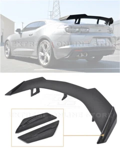 EOS For 16-Up Camaro| ZL1 1LE Style Rear Wing Spoiler Side Winglet-CARBON FIBER - Picture 1 of 10