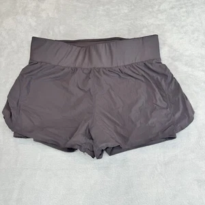 Pantalones cortos deportivos Fabletics para mujer cintura alta talla grande púrpura B119 - Imagen 1 de 6