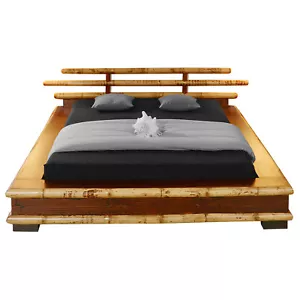 Bambusbett 200x220 Papua Überlänge Japanisch Futonbett Bettrahmen Bettgestell - Bild 1 von 12