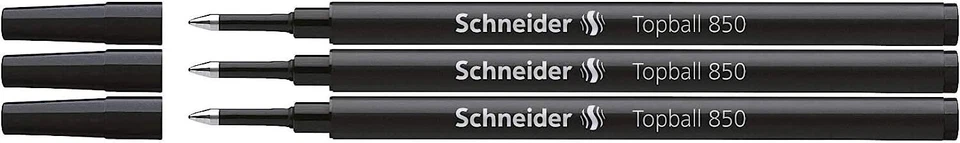 Black Replacement Ink Cartridge 850 Refill for Schneider Topball 811 10pack