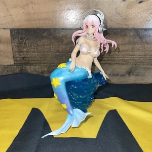 Statua Super Sonico Anime Sirena Acqua Divertente PVC - Foto 1 di 4