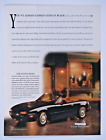 1992 Mazda Miata cabriolet noir vintage look beau en noir annonce imprimée originale
