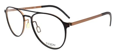 Flexon B2028 002 Gafas Hombre Aviador 55-18-145 Negro Mate Flexible Titanio Foto 1 de 3