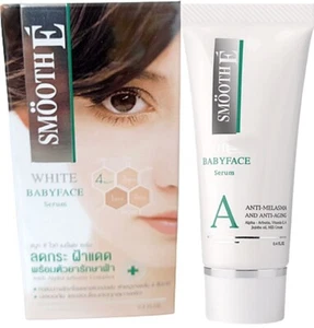 Smooth E Anti Melasma Cream Serum White Babyface Anti Aging Day & Night 24 gm - Picture 1 of 16
