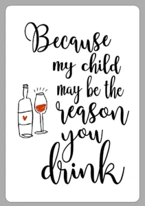 Teacher End of Term Wine Bottle Labels Thank You Fun Novelty Drink Stickers - Picture 1 of 1