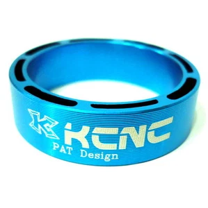 gobike88 KCNC Hollow Design Headset Spacer, 10mm, Blue, Made in Taiwan, 670 - Picture 1 of 1