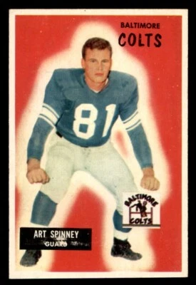 1955 Bowman Football #107 Art Spinney VG *f1 - Image 1 of 2