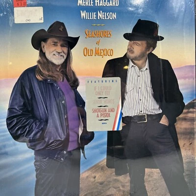 Merle Haggard & Willie Nelson – Seashores Of Old Mexico LP 1987 SEALED! FE-40293 - Image 1 of 4