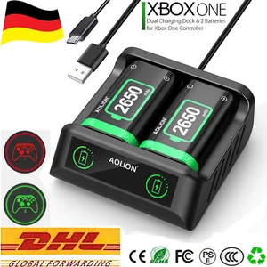 Akku-Ladestation Schnellladung mit 2x 2650mAh Akku für Xbox One X & S Controller - Bild 1 von 12