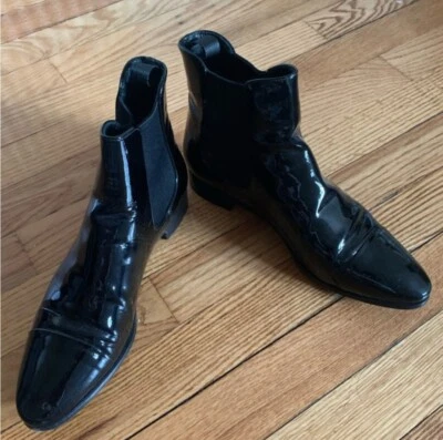 Botas Chelsea Prada para mujer charol talla 37,5 COMO NUEVAS/CAJA NEGRAS Foto 1 de 4