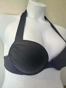 Victoria’s Secret Bombshell Bikini Underwire Halter Top Grey 36B - Picture 1 of 8