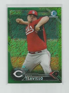 2016  Bowman Chrome  NICK TRAVIESO  Green Skimmer Refractor 36/99 - Picture 1 of 1