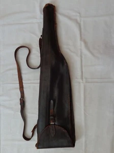 Vtg Leather Case Soviet Rifle Gun Russian Army Officers Cover Shoulder Strap Bag - Picture 1 of 21