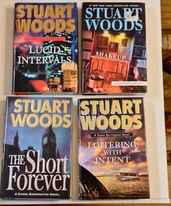 Stuart Woods ,  Stone Barrington Hardcover Novels, Lot of 4 - Picture 1 of 17
