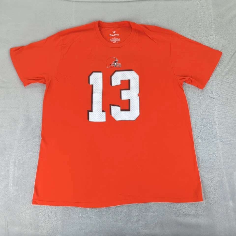 Camiseta Cleveland Browns Odell Beckham Jr Fanáticos Naranja Manga Corta Hombres XL Foto 1 de 4