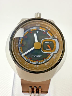 Seiko Alba V707-0A10 Quartz Brown Dial Stainless Steel Watch Japan Vintage - Image 1 of 4