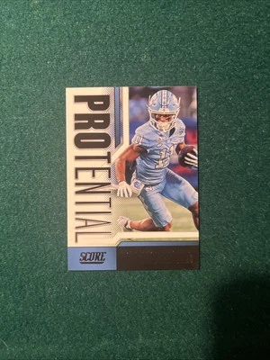 2023 Score - Protential Josh Downs #11 Green (RC) - Image 1 of 2