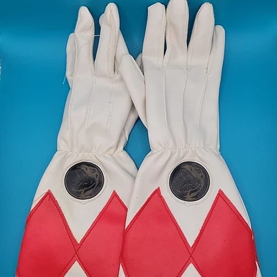 Guantes Saban Mighty Morphin Power Rangers Red Ranger 1994 de colección sin probar Foto 1 de 4