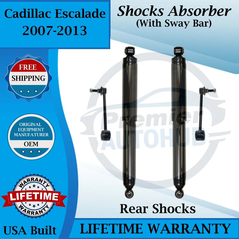 Gabriel OEM Rear Shocks W/ Sway Bar For 2007-2013 Cadillac Escalade Lifetime Wa. - Изображение 1 из 4