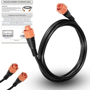 for Lowrance Ethernet Cable with 5 Pin Yellow Ethernet Connector 6Ft 000-0127-51 - Picture 1 of 14