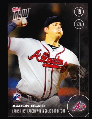 Aaron Blair Braves Rookie Beats Mets Noah Syndergaard 2016 Topps Now 479 PR/309 Foto 1 de 2