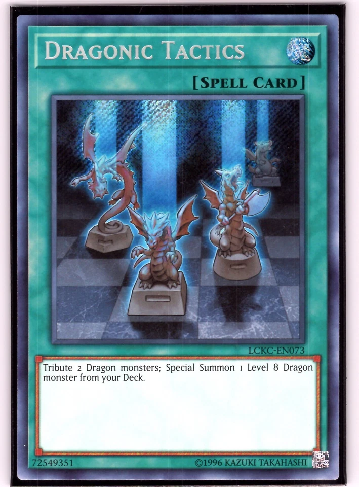 Dragonic Tactics Secret Rare Legendary Collection Kaiba Unlimited LCKC-EN073 NM - Image 1 of 1